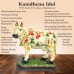 Kamdhenu Cow With Deities (God-Goddesses)